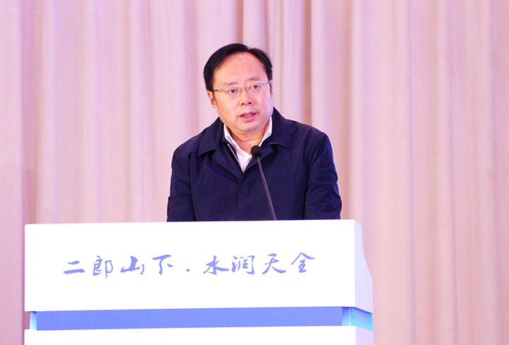 9四川省生态环境厅党组副书记、副厅长、一级巡视员李岳东致辞.JPG