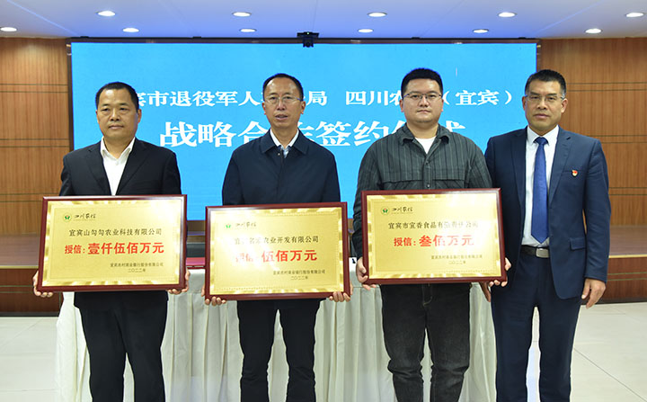 3宜宾农商银行党委委员、副行长曾开荣向军创代表企业授信.jpg