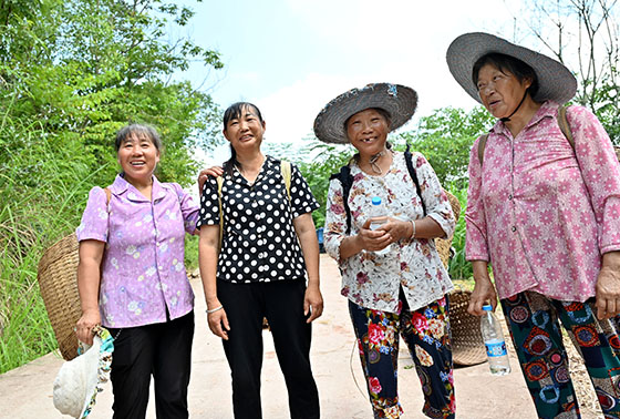 4喜获丰收，当地村民正在畅谈美好前景.jpg