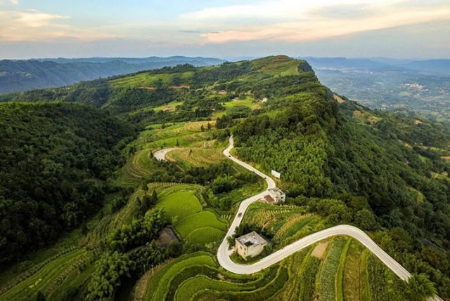 图3  纳溪最高的建制村——普照村的通组公路。  廖胜春 摄.jpg